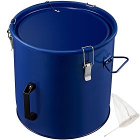 VEVOR Fryer Grease Bucket 10 Gal Oil Disposal Caddy Steel Fryer Oil Bucket w/Rust-proof Coating 37.9L Oil Transport Container w/Lid & Lock Clips Oil C