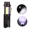 Mini Rechargeable LED Flashlight Use XPE + COB lamp beads 100 meters lighting distance Used for adventure; camping; etc.