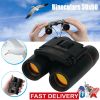 Binoculars 30x60 Zoom Travel Compact Folding Telescope Hunting Day Night Outdoor Small Pocket Binoculars Compact Adults