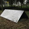 Windproof Emergency Thermal Blanket; Waterproof Survive First Aid Kit For Outdoor Camping Hiking; 130*210