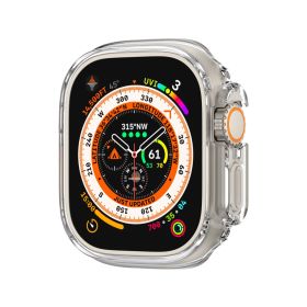 Soft TPU Shockproof Ultra-Thin Anti-Scratch Frame Compatible With Apple Watch Ultra 49mm[NO Screen Protector] (Color: Silver-49MM)