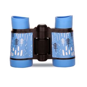 4X30mm Kids Binocular Telescopes Children Educational Folding Telescope Outdoor Bird Watching Optics Telescope Christmas Gift (Color: Rain-A)