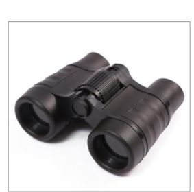 4X30mm Kids Binocular Telescopes Children Educational Folding Telescope Outdoor Bird Watching Optics Telescope Christmas Gift (Color: Black)