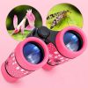 4X30mm Kids Binocular Telescopes Children Educational Folding Telescope Outdoor Bird Watching Optics Telescope Christmas Gift