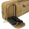 VOTAGOO Double Rifle Case Gun Bag, Safely Long-Barrel Firearm Transportation Cases Locks